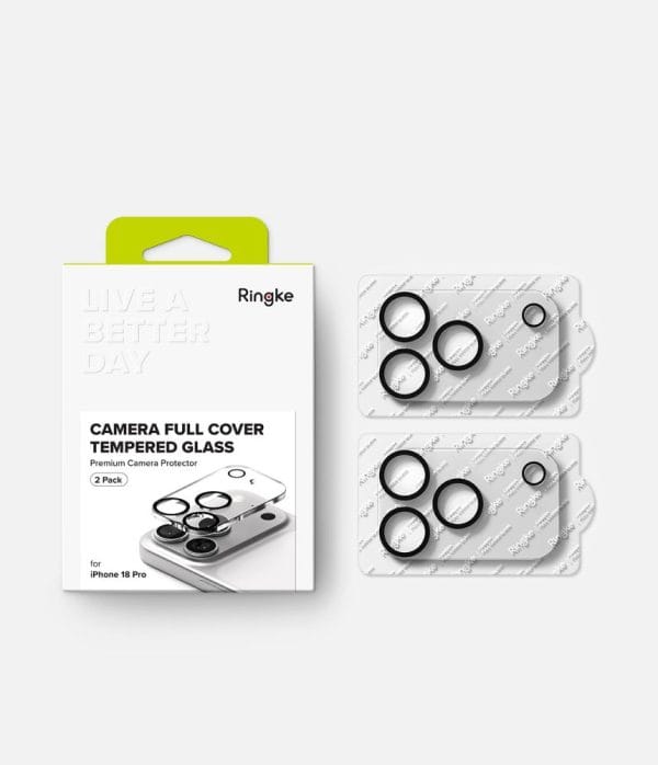 Προστασία Κάμερας iPhone 18 Pro Ringke Camera Full Cover 2-Pack Black - Image 8