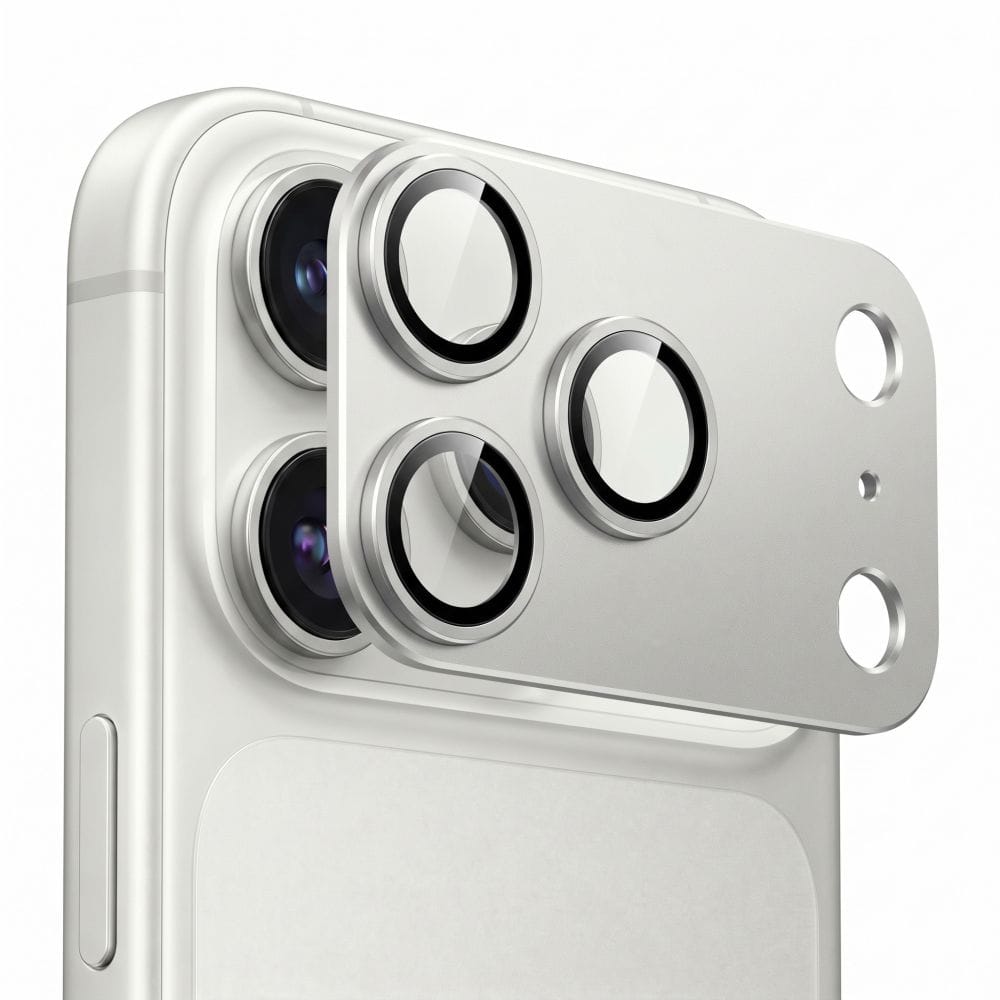 Τζάμι Προστασίας Κάμερας iPhone 18 Pro Max Tech-Protect Camfull Fit+ Silver - Image 3