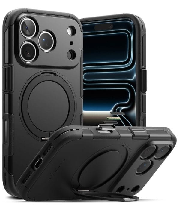 Θήκη iPhone 18 Pro / 17 Pro Ringke Alles MagSafe Black με Stand 360° & Camera Control - Image 4