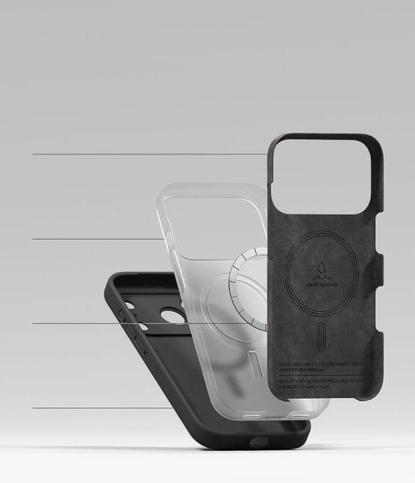 Θήκη iPhone 18 Pro Ringke Silicone Magnetic MagSafe Black - Image 7