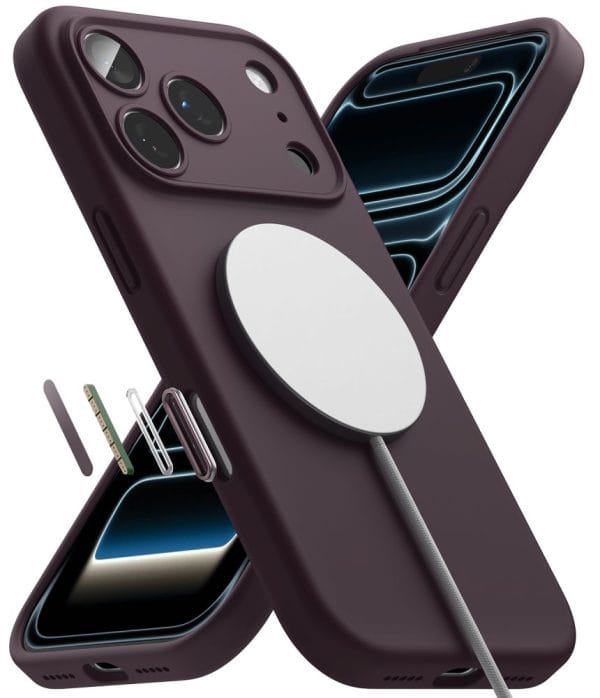 Θήκη iPhone 18 Pro Ringke Silicone Magnetic MagSafe Dark Cherry - Image 5