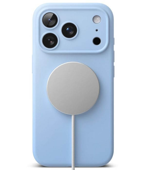 Θήκη iPhone 18 Pro Ringke Silicone Magnetic MagSafe Light Blue - Image 4