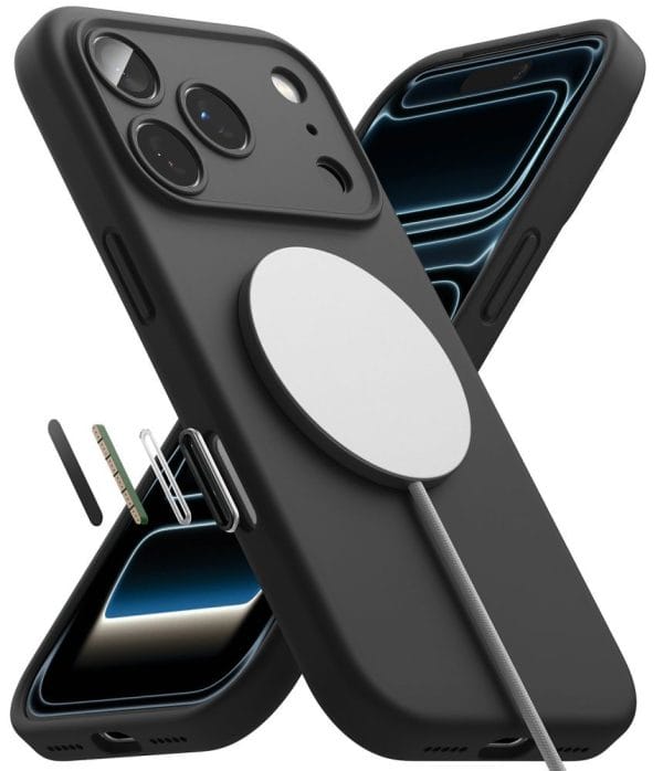 Θήκη iPhone 18 Pro Max Ringke Silicone Magnetic MagSafe Black - Image 5
