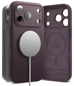 Θήκη iPhone 18 Pro Max Ringke Silicone Magnetic MagSafe Dark Cherry