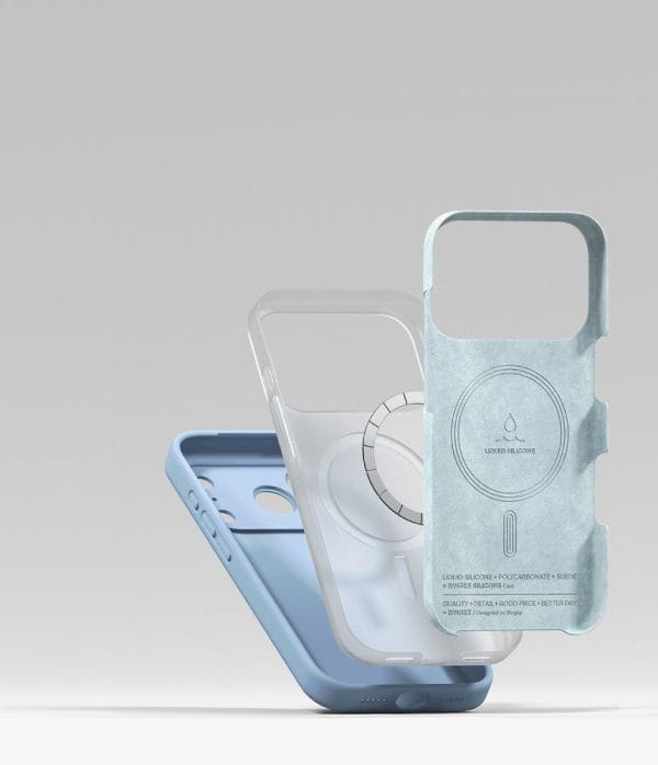 Θήκη iPhone 18 Pro Max Ringke Silicone Magnetic MagSafe Light Blue - Image 7