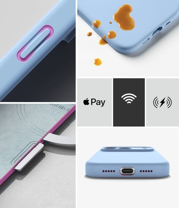 Θήκη iPhone 18 Pro Max Ringke Silicone Magnetic MagSafe Light Blue - Image 8