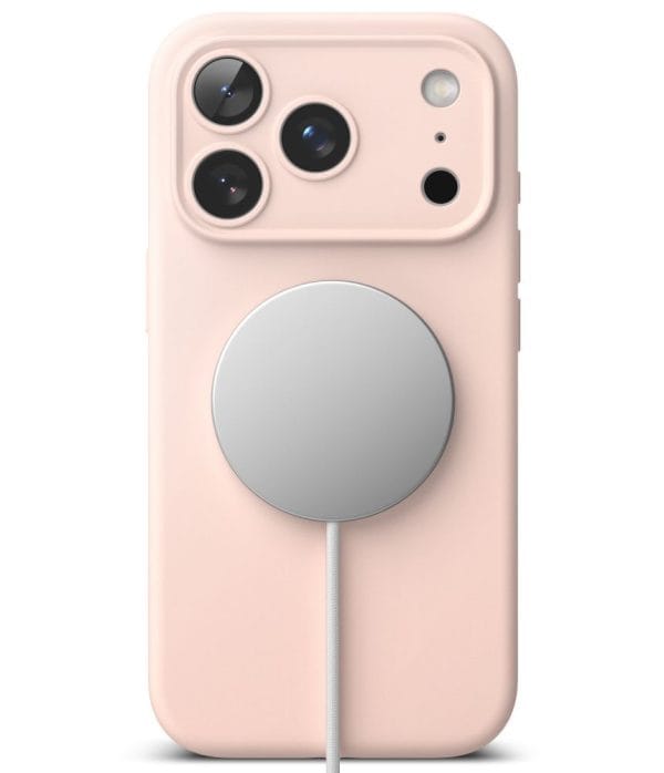 Θήκη iPhone 18 Pro Max Ringke Silicone Magnetic MagSafe Pink Sand - Image 4