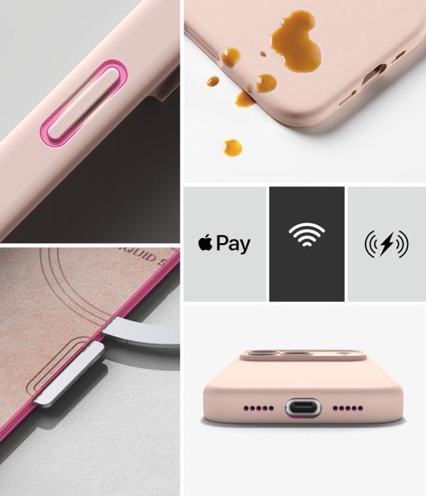Θήκη iPhone 18 Pro Max Ringke Silicone Magnetic MagSafe Pink Sand - Image 7