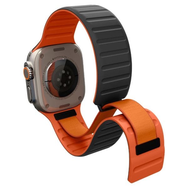 Λουράκι Apple Watch 44 / 45 / 46 / 49mm Spigen Athlex Air M Active Black/Orange (AMP11534) - Image 4