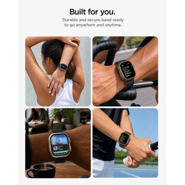 Λουράκι Apple Watch 44 / 45 / 46 / 49mm Spigen Athlex Air M Active Black/Orange (AMP11534) - Image 8
