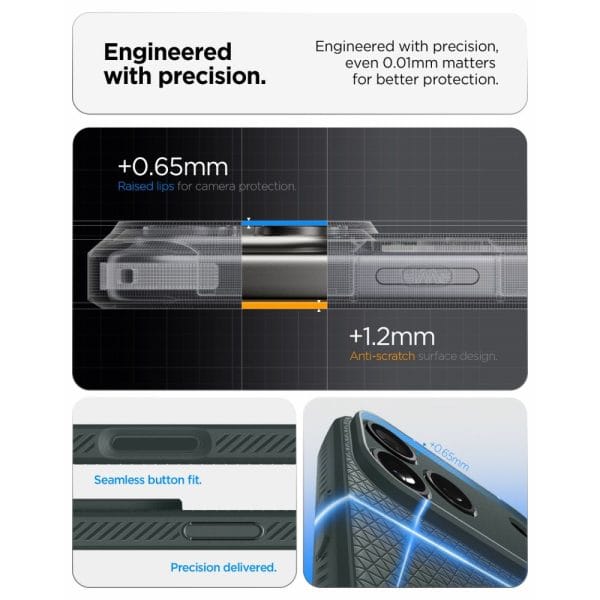 Θήκη iPhone 18 Pro / 17 Pro Spigen Liquid Air Abyss Green (ACS12151) - Image 8