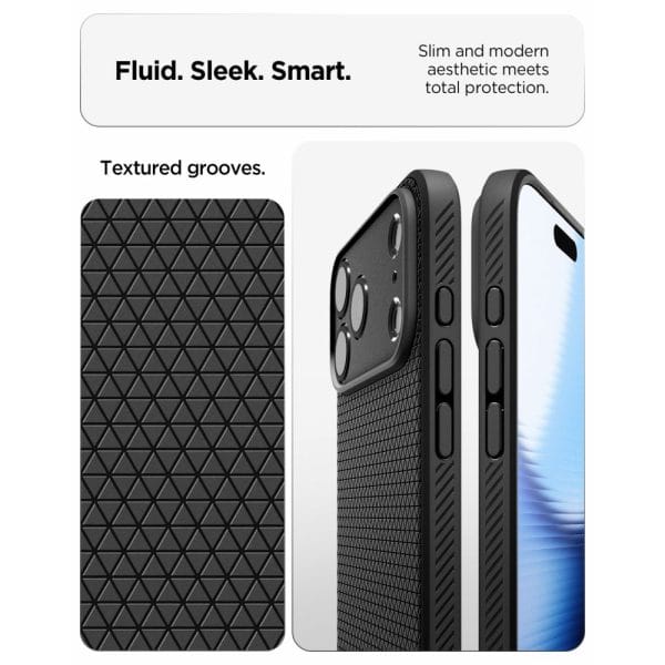 Θήκη iPhone 18 Pro / 17 Pro Spigen Liquid Air Matte Black (ACS12149) - Image 6