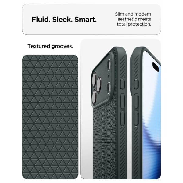 Θήκη iPhone 18 Pro Max / 17 Pro Max Spigen Liquid Air Abyss Green (ACS12113) - Image 6