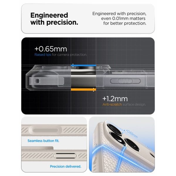 Θήκη iPhone 18 Pro Max / 17 Pro Max Spigen Liquid Air Natural Titanium (ACS12114) - Image 8