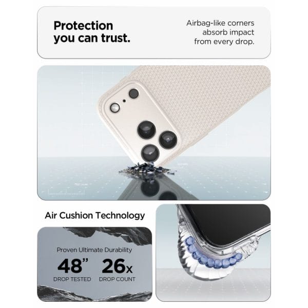 Θήκη iPhone 18 Pro Max / 17 Pro Max Spigen Liquid Air Natural Titanium (ACS12114) - Image 9