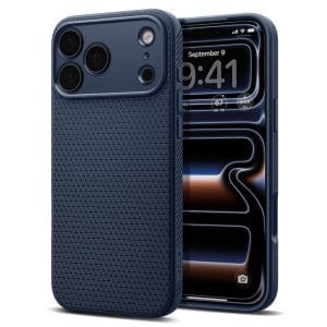Θήκη iPhone 18 Pro Max 17 Pro Max Spigen Liquid Air Navy Blue