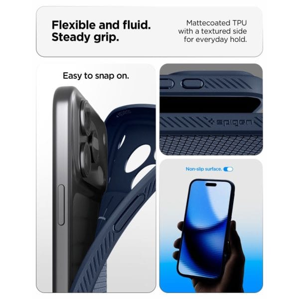 Θήκη iPhone 18 Pro Max / 17 Pro Max Spigen Liquid Air Navy Blue (ACS12112) - Image 7