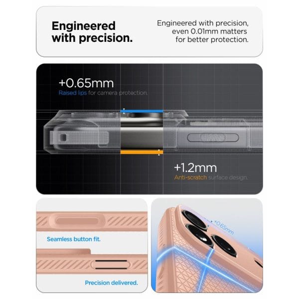 Θήκη iPhone 18 Pro Max / 17 Pro Max Spigen Liquid Air Rose Titanium (ACS12115) - Image 7