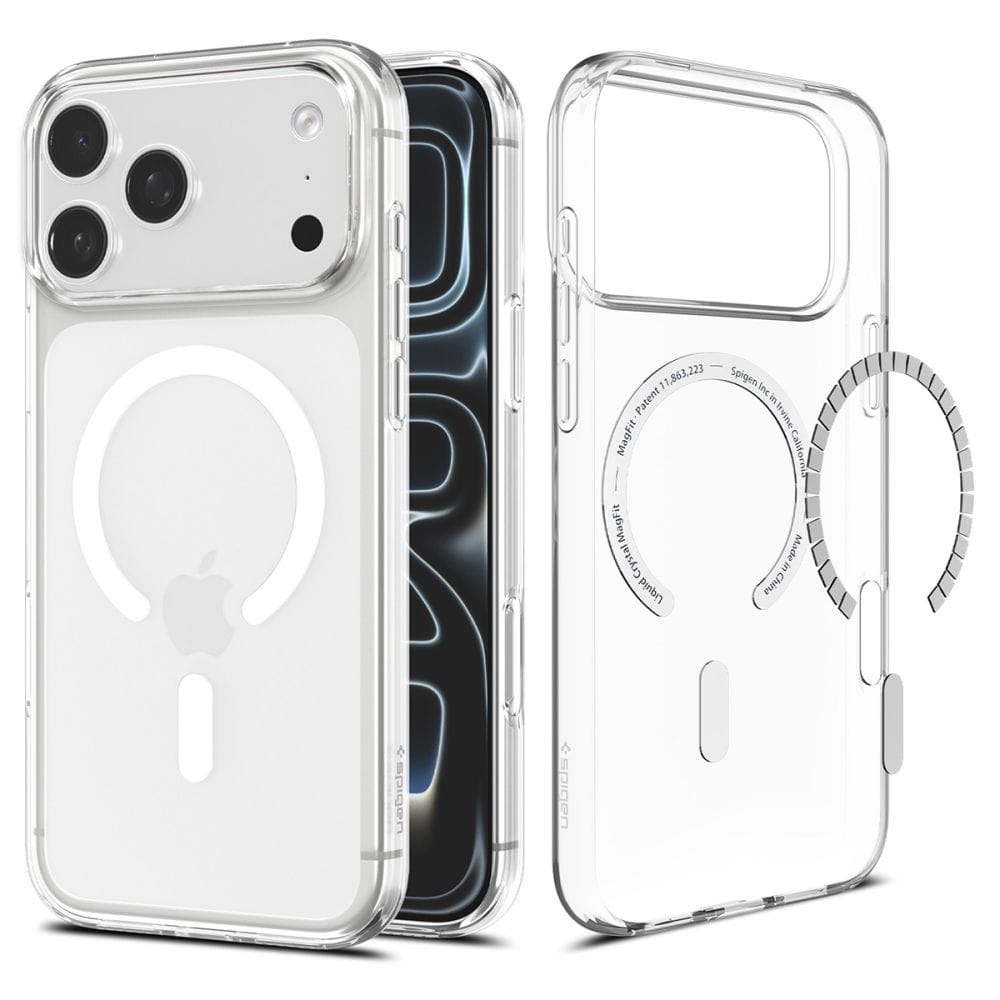 Θήκη iPhone 18 Pro Max / 17 Pro Max Spigen Liquid Crystal MagFit MagSafe Clear/White (ACS12143) - Image 2