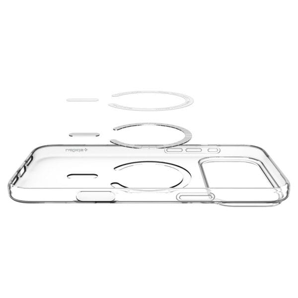 Θήκη iPhone 18 Pro Max / 17 Pro Max Spigen Liquid Crystal MagFit MagSafe Clear/White (ACS12143) - Image 4