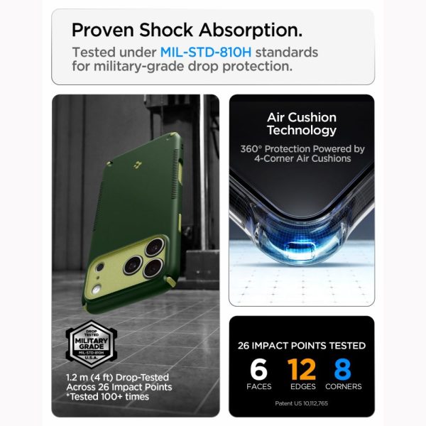 Θήκη iPhone 18 Pro / 17 Pro Spigen Nano Pop Hybrid MagFit MagSafe Avo Green (ACS12176) - Image 12