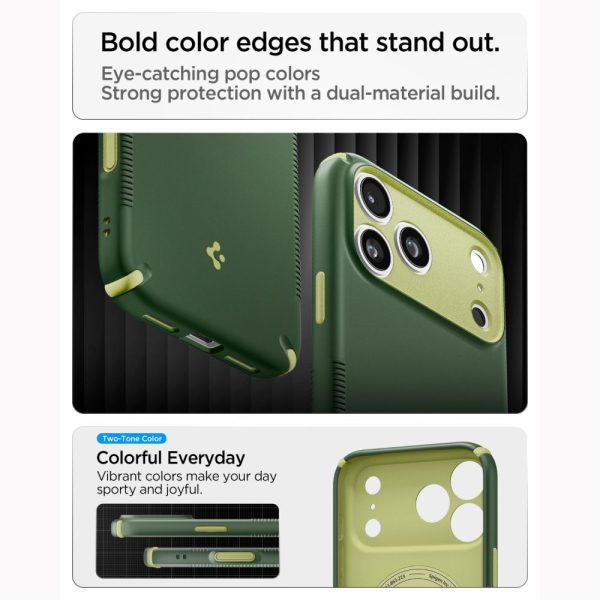 Θήκη iPhone 18 Pro / 17 Pro Spigen Nano Pop Hybrid MagFit MagSafe Avo Green (ACS12176) - Image 8