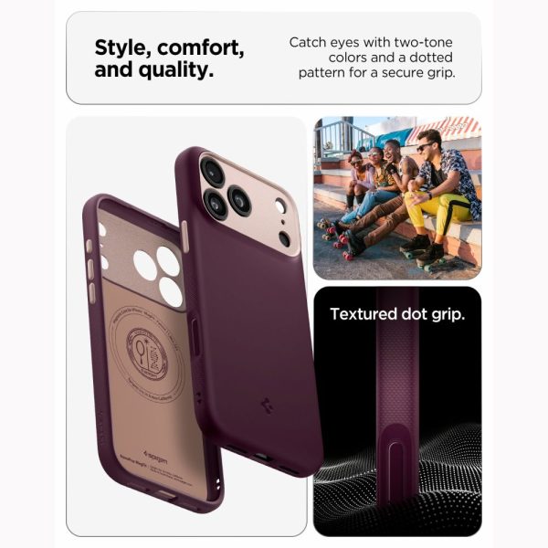 Θήκη iPhone 18 Pro / 17 Pro Spigen Nano Pop MagFit MagSafe Burgundy Bean (ACS12179) - Image 6