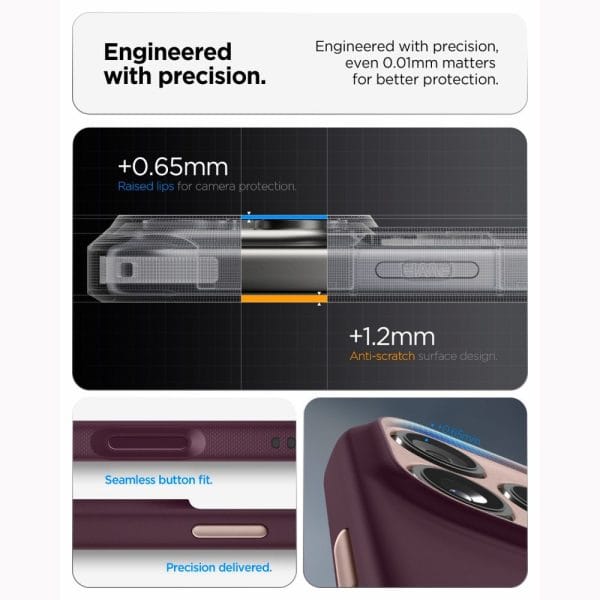 Θήκη iPhone 18 Pro Max / 17 Pro Max Spigen Nano Pop MagFit MagSafe Burgundy Bean (ACS12141) - Image 8