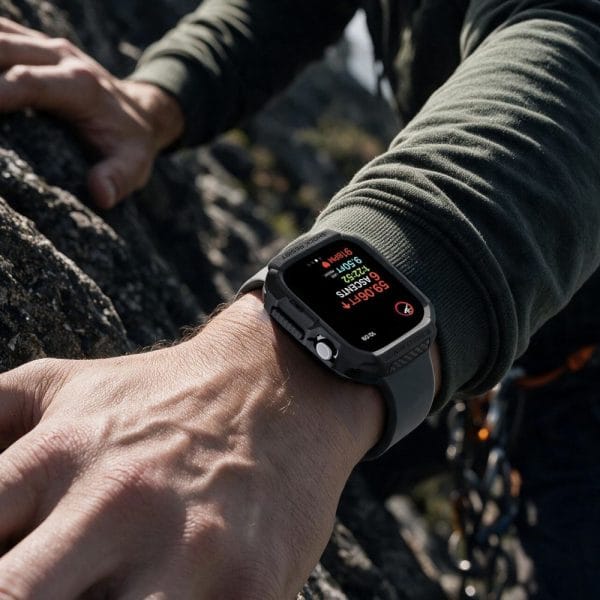 Θήκη Apple Watch Series 12 (42mm) Spigen Rugged Armor Matte Black (ACS11877) - Image 4