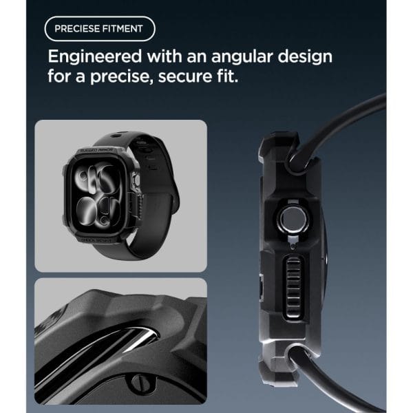 Θήκη Apple Watch Series 12 (42mm) Spigen Rugged Armor Matte Black (ACS11877) - Image 6