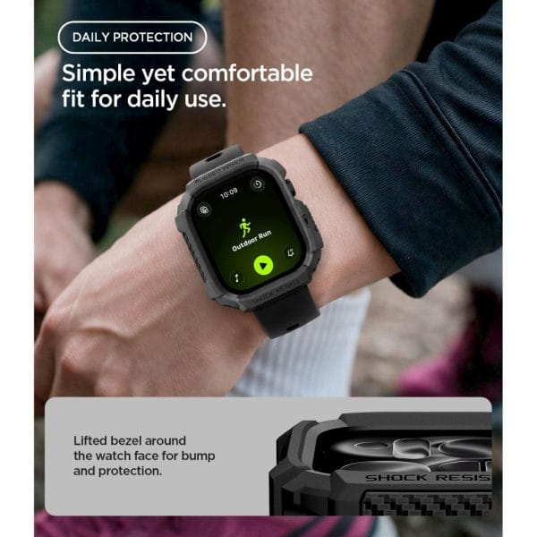 Θήκη Apple Watch Series 12 (42mm) Spigen Rugged Armor Matte Black (ACS11877) - Image 7