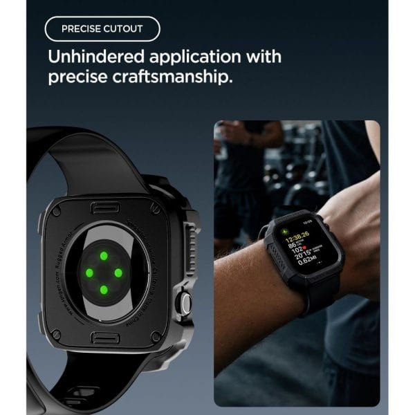 Θήκη Apple Watch Series 12 (42mm) Spigen Rugged Armor Matte Black (ACS11877) - Image 8