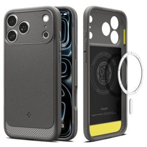 Θήκη iPhone 18 Pro 17 Pro Spigen Rugged Armor MagFit MagSafe Grey