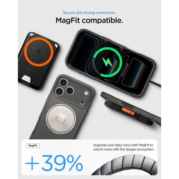 Θήκη iPhone 18 Pro / 17 Pro Spigen Rugged Armor MagFit MagSafe Grey (ACS12148) - Image 5