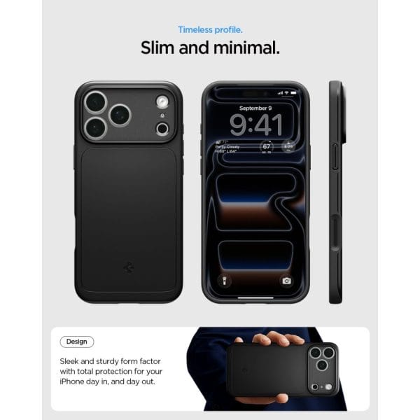 Θήκη iPhone 18 Pro / 17 Pro Spigen Thin Fit MagFit MagSafe Black (ACS12144) - Image 8