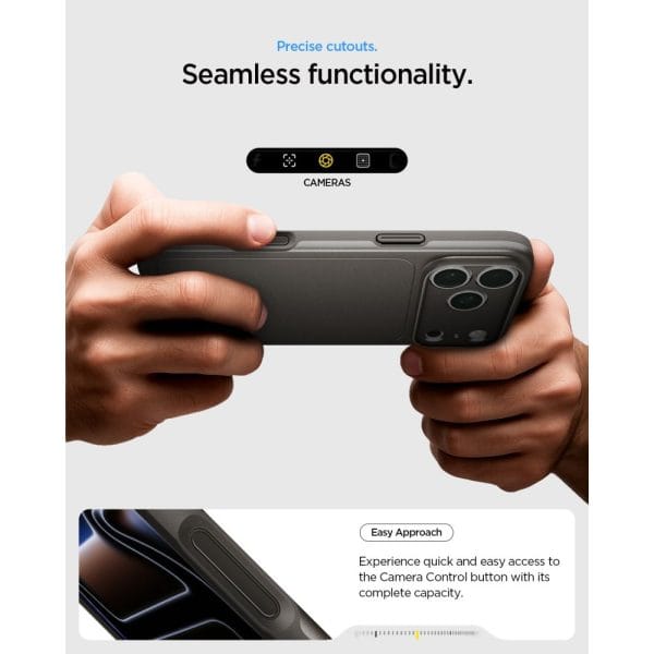 Θήκη iPhone 18 Pro Max / 17 Pro Max Spigen Thin Fit MagFit MagSafe Gunmetal (ACS12107) - Image 10