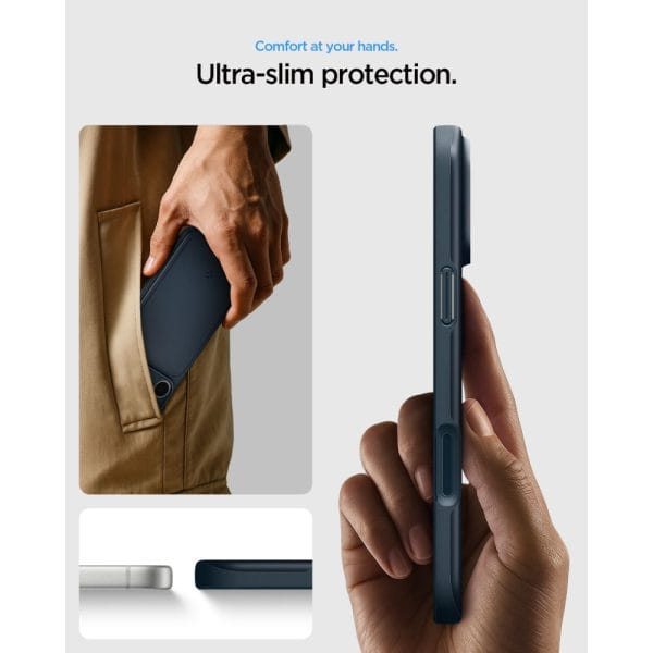 Θήκη iPhone 18 Pro Max / 17 Pro Max Spigen Thin Fit MagFit MagSafe Metal Slate (ACS12108) - Image 7