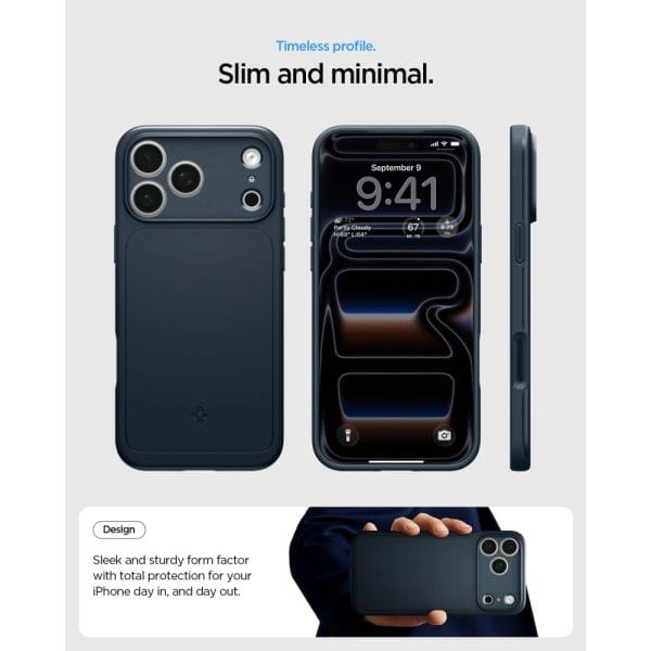 Θήκη iPhone 18 Pro Max / 17 Pro Max Spigen Thin Fit MagFit MagSafe Metal Slate (ACS12108) - Image 8