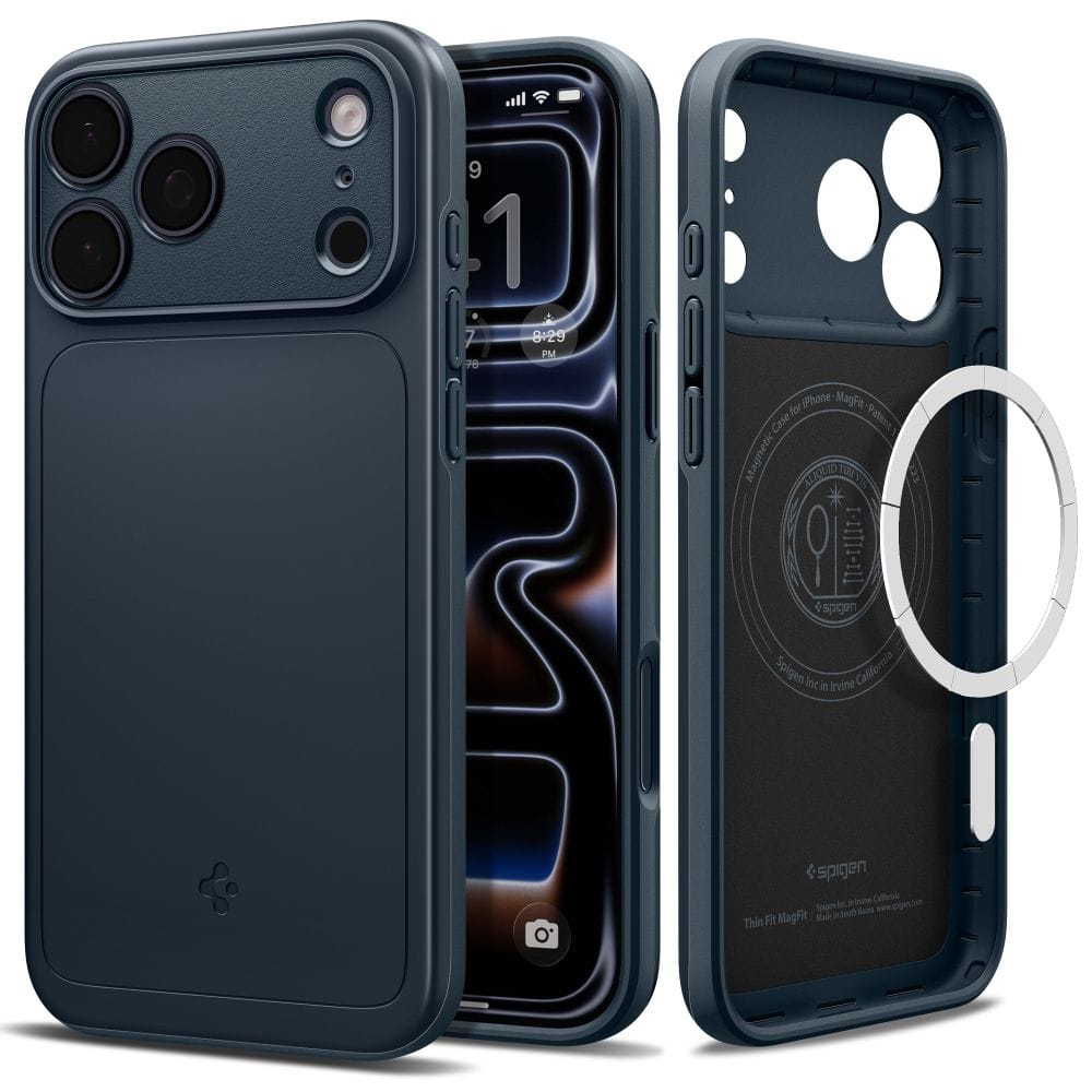 Θήκη iPhone 18 Pro Max 17 Pro Max Spigen Thin Fit MagFit MagSafe Metal Slate ACS12108