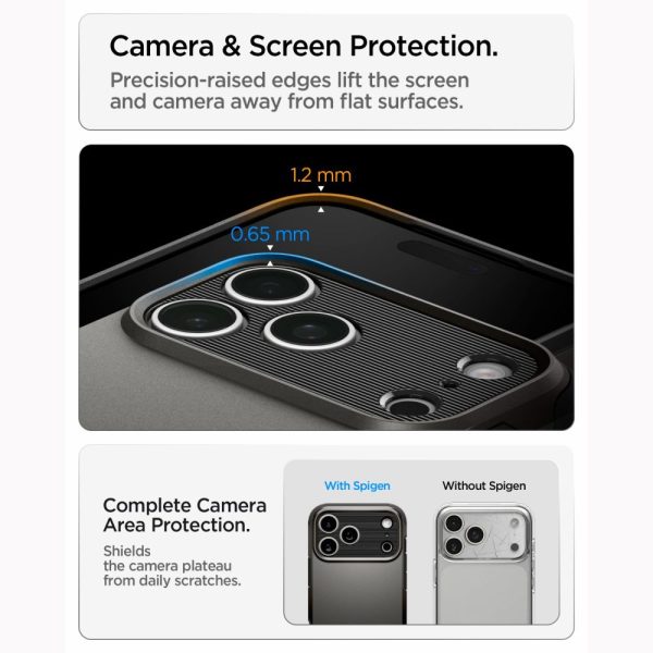 Θήκη iPhone 18 Pro / 17 Pro Spigen Tough Armor T MagFit MagSafe Kickstand Gunmetal (ACS12174) - Image 14