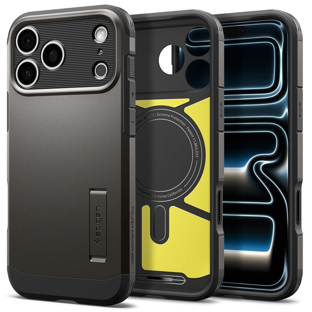 Θήκη iPhone 18 Pro Max / 17 Pro Max Spigen Tough Armor T MagFit MagSafe Gunmetal (ACS12137) - Image 2