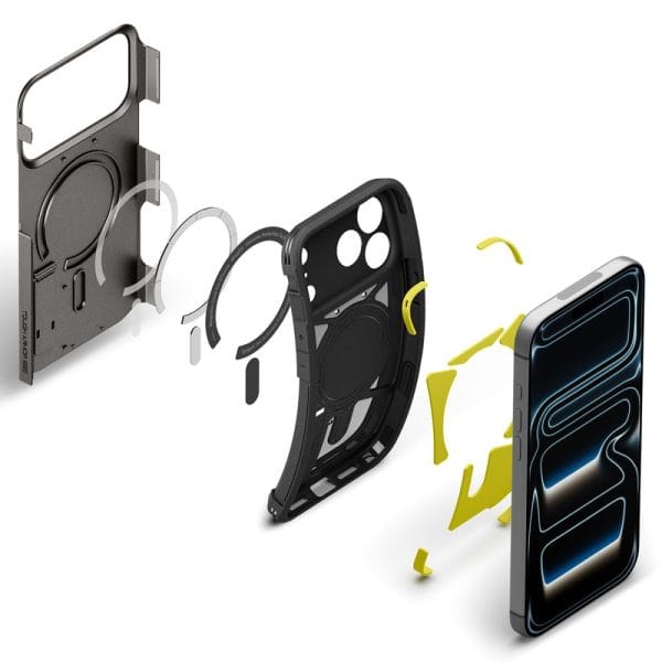 Θήκη iPhone 18 Pro Max / 17 Pro Max Spigen Tough Armor T MagFit MagSafe Gunmetal (ACS12137) - Image 7