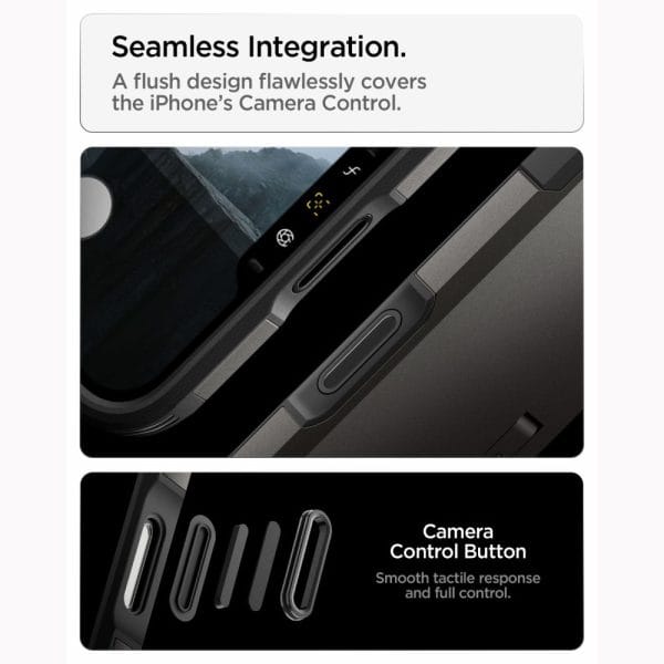 Θήκη iPhone 18 Pro Max / 17 Pro Max Spigen Tough Armor T MagFit MagSafe Gunmetal (ACS12137) - Image 10