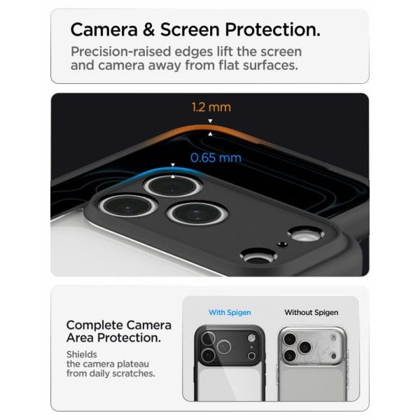 Θήκη iPhone 18 Pro Max / 17 Pro Max Spigen Ultra Hybrid Matte Black (ACS12117) - Image 10
