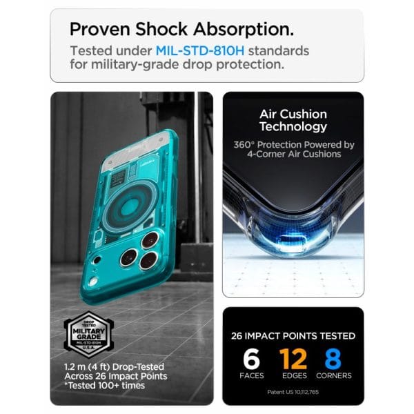 Θήκη iPhone 18 Pro / 17 Pro Spigen Ultra Hybrid MagFit MagSafe C-One Bondi Blue (ACS11985) - Image 12