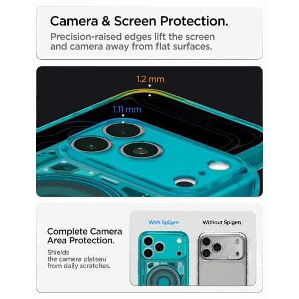 Θήκη iPhone 18 Pro / 17 Pro Spigen Ultra Hybrid MagFit MagSafe C-One Bondi Blue (ACS11985) - Image 13