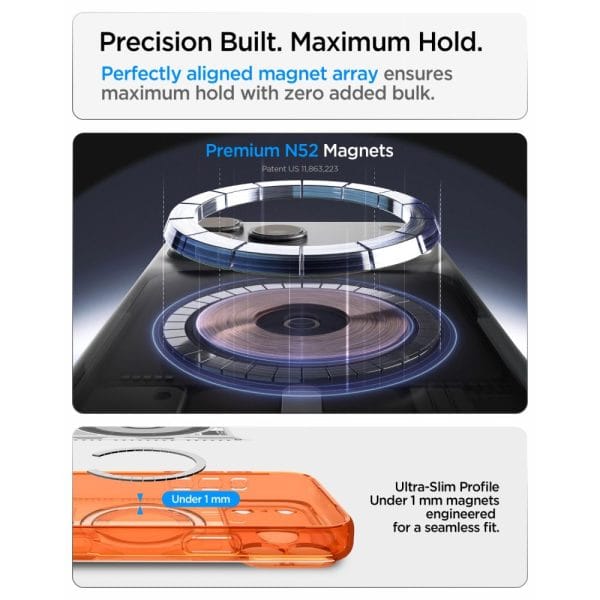 Θήκη iPhone 18 Pro / 17 Pro Spigen Ultra Hybrid MagFit MagSafe C-One Tangerine (ACS11986) - Image 11