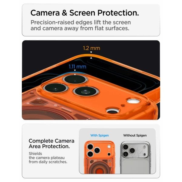 Θήκη iPhone 18 Pro / 17 Pro Spigen Ultra Hybrid MagFit MagSafe C-One Tangerine (ACS11986) - Image 13