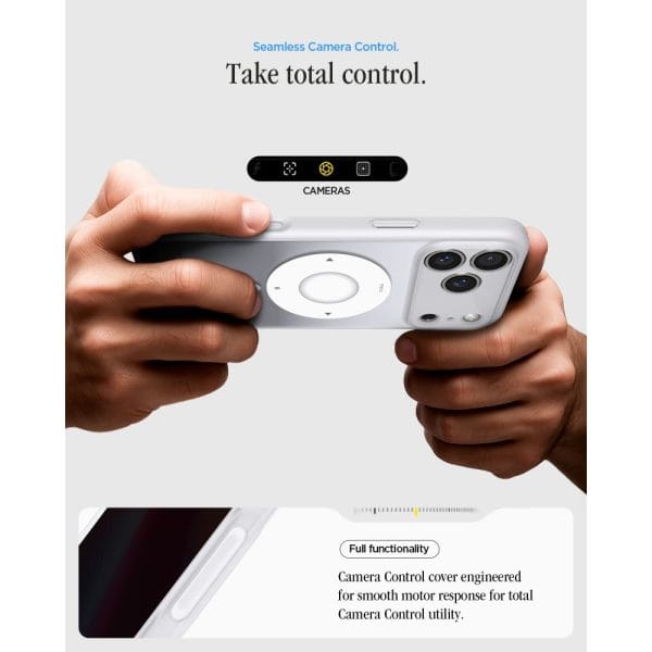 Θήκη iPhone 18 Pro / 17 Pro Spigen Ultra Hybrid Classic MagFit MagSafe Classic Silver (ACS12167) - Image 9