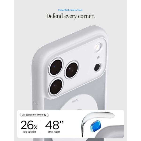 Θήκη iPhone 18 Pro / 17 Pro Spigen Ultra Hybrid Classic MagFit MagSafe Classic Silver (ACS12167) - Image 10